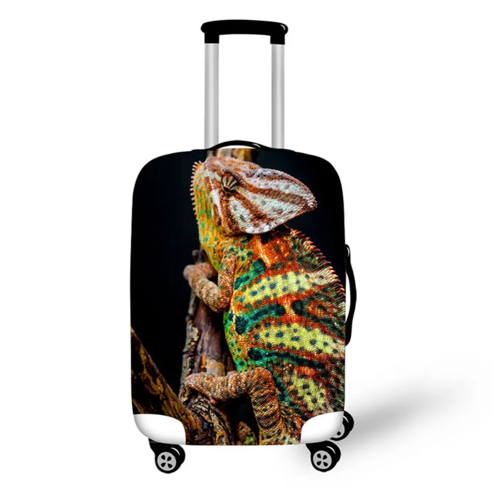 Animal Lizard Design travel accessories suitcase protective covers 18-30 inch elastic luggage dust cover case stretchable