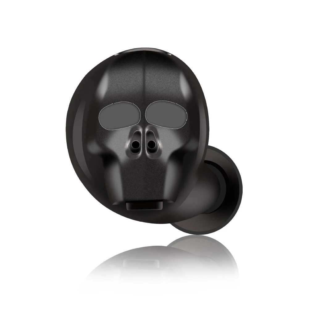 1Pc LED Skull Wireless Bluetooth Earbuds Sports Fitness Earphone for Outdoor Traveling GDeals