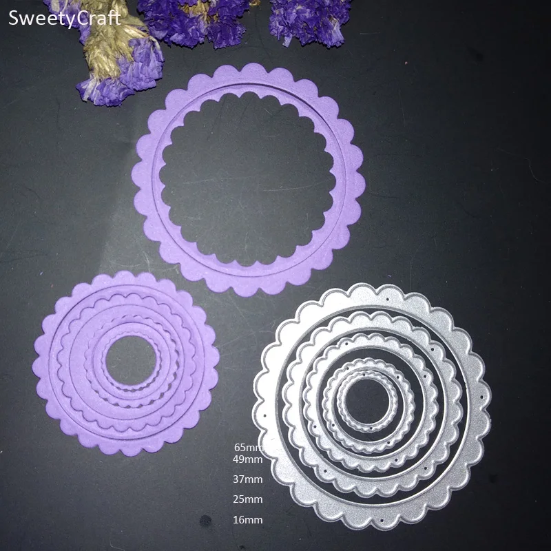 Lace border circle cutting Dies