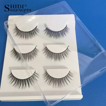 

SHIDISHANGPIN 10 Boxes Wholesale Eyelashes Natural Mink Eyelashes Make Up Full Strip Lashes Thick Makeup Mink False Eyelashes