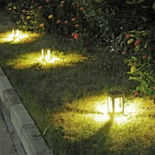 Светодиодный светильник для газона, садовый светильник, уличный водонепроницаемый современный алюминиевый квадратный садовый светильник, садовые ворота, садовый пейзаж, уличные прожекторы