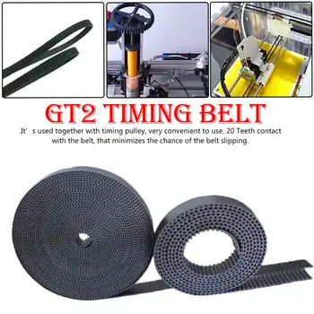 

1M 2M 5M 10M 50M GT2 Timing Belt Width 6mm Fiberglass Cut for 3D Printer Reprap Makebot Prusa i3 and More