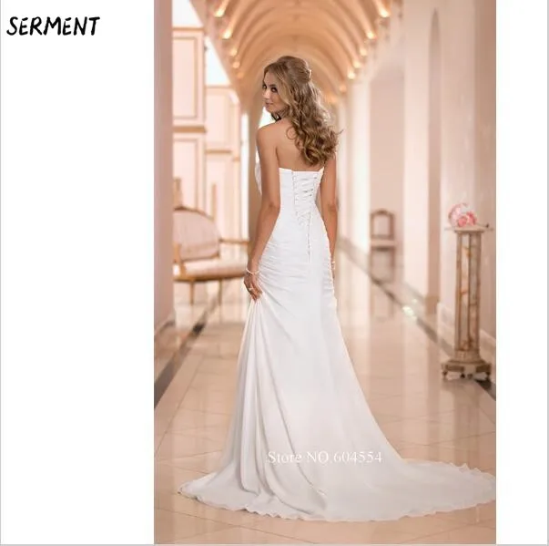 

Wedding Lace Halter Princess Bride Word Shoulder Luxury Imported Lace Trailing Wedding Dress 2019 New