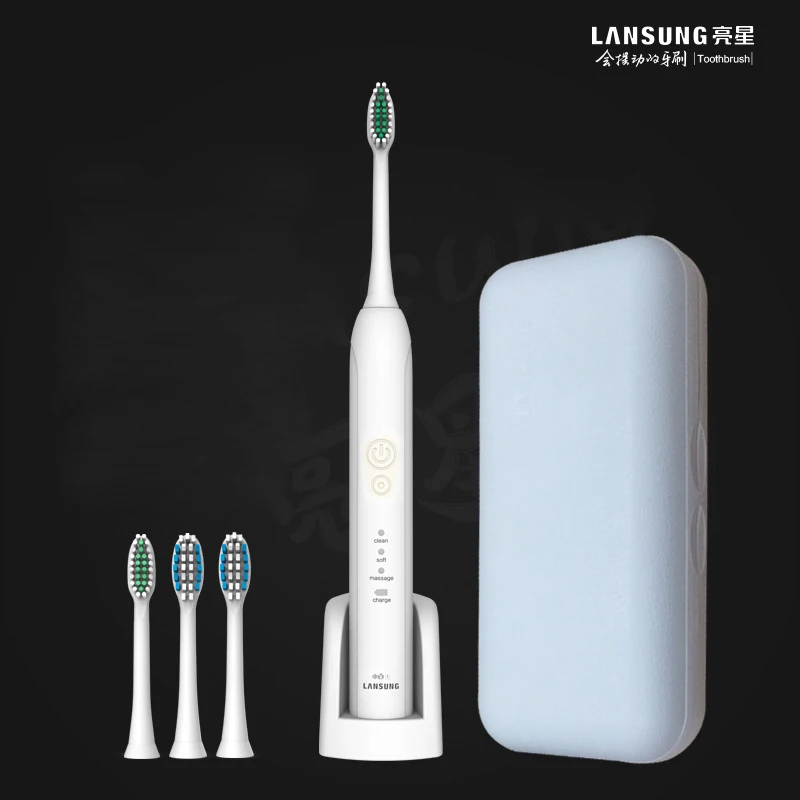 

Lansung 2018 NEW Electric Toothbrush Oral Hygiene Dental Care Electric Rechargeable Tooth Brush Teeth Whitening Timer for Adult