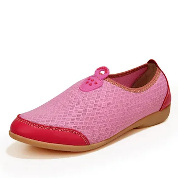 

Breathable Air Mesh Women Casual Shoes Super Light Comfortable Slip On Fashion Flat Sandals For Woman P5d52