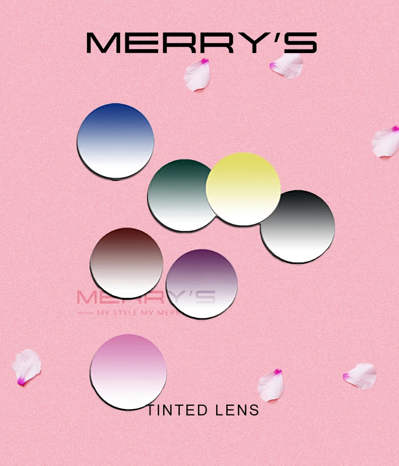 MERRY'S тонированные окрашивания серии 1,56 1,61 1,67 по рецепту CR-39 Смола оптические очки линзы для близоруких солнцезащитные очки при дальнозоркости линзы
