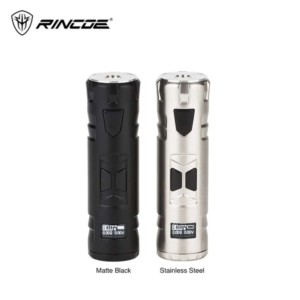 

Original Rincoe Mechman 80W TC Box MOD power by 18650 battery various protections Vape Vaporizer vs Punk 86W/ Cold Steel 100