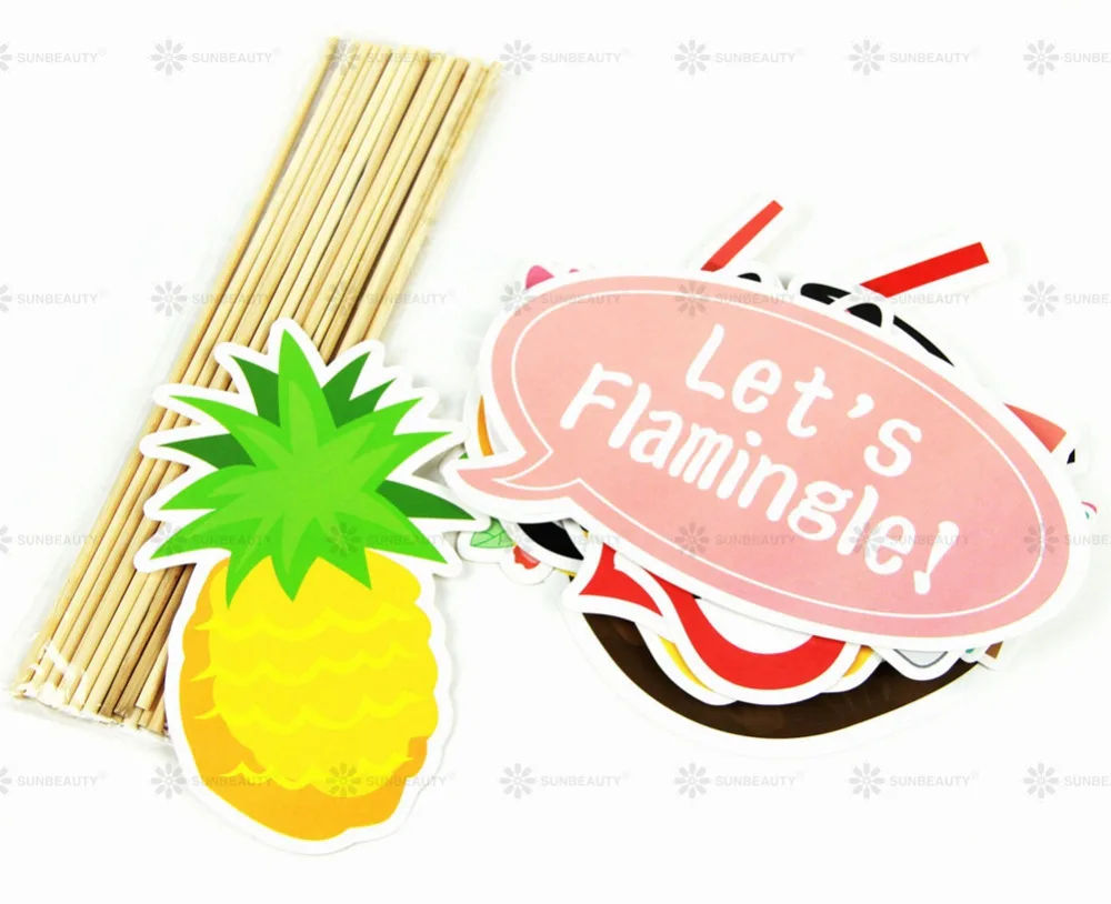 Printable Hawaiian Photo Booth Props Beach Luau Hawaiian Party