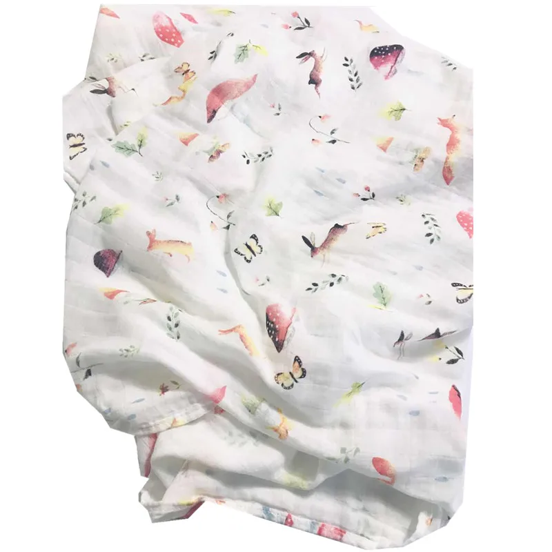 Dr 70% бамбук+ 30% хлопок детское муслиновое waddle одеяло s Детский длинный шарф детское муслиновое одеяло s новорожденный марлевый подгузник одеяло - Цвет: ZM mogu