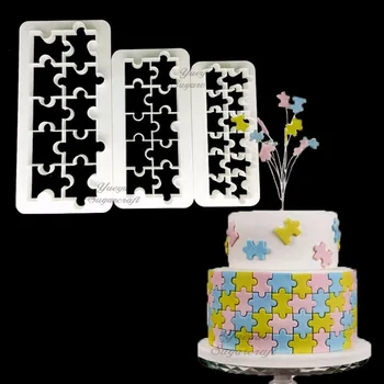 

3 pcs Geometry fondant cookie cuttter cake mold fondant mold fondant cake decorating tools Baking