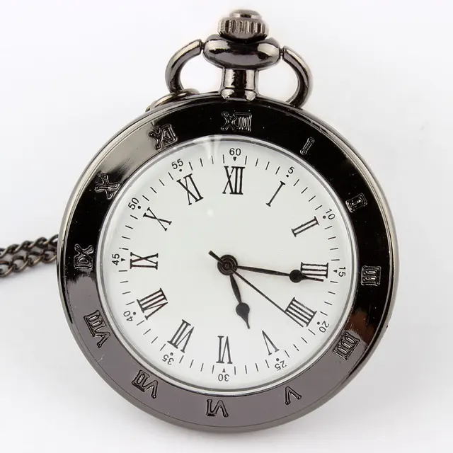 Antique Roman Numerals Quartz Pocket Watch Necklace Pendant for Men and Women Gi Antique Roman Numerals Quartz Pocket Watch Necklace Pendant for Men and Women Gi