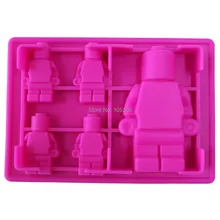 5x силиконовый робот поддон для льда емкости для мороженого куб инструменты для мороженого помадка силиконовая форма для самостоятельного изготовления торта шоколад для выпечки Инструменты