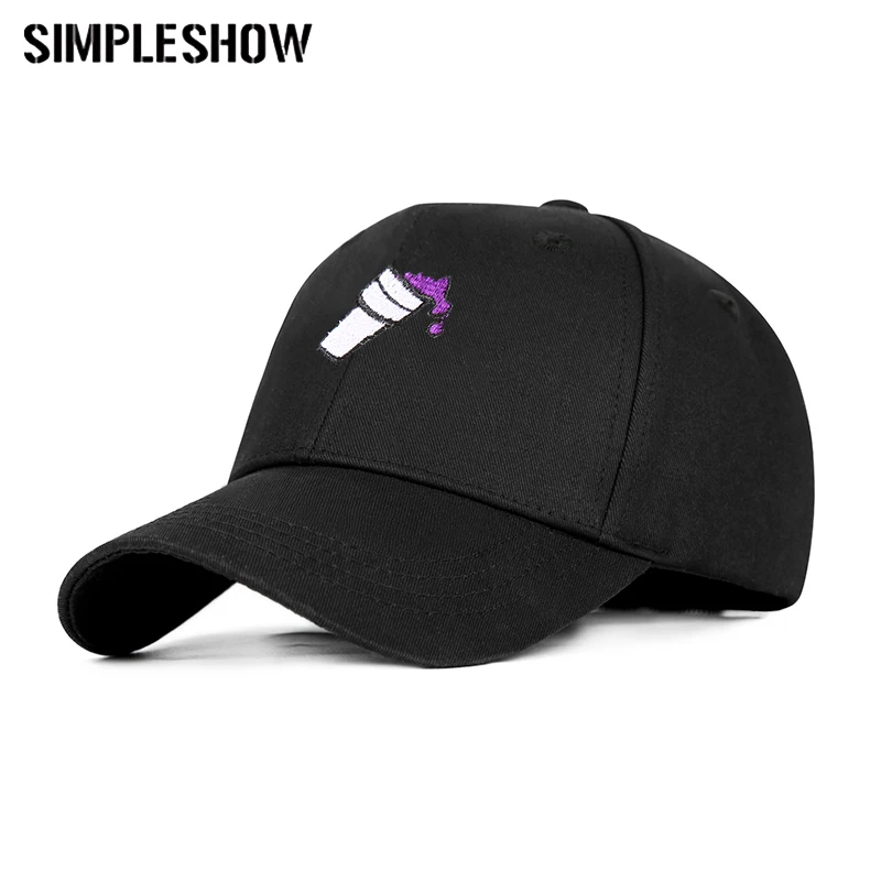 

SIMPLESHOW Fashion Design Purple Drink Baseball Caps Women&Men Sport Cap Unisex Snapback Summer Hats Bone Dropshipping Casquette