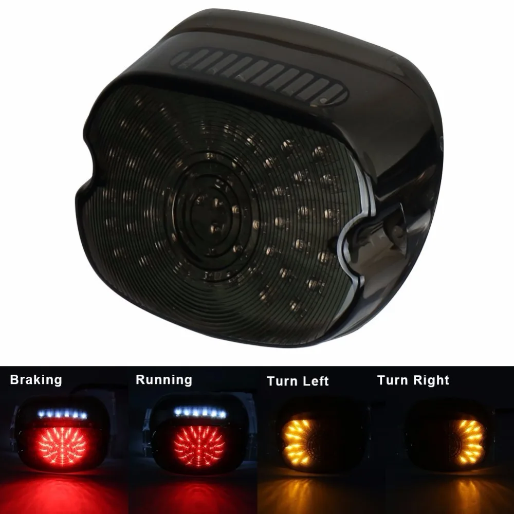 Smoke LED Tail Brake Stop Rear Turn Indicator Signal Light font b Lamp b font Taillight