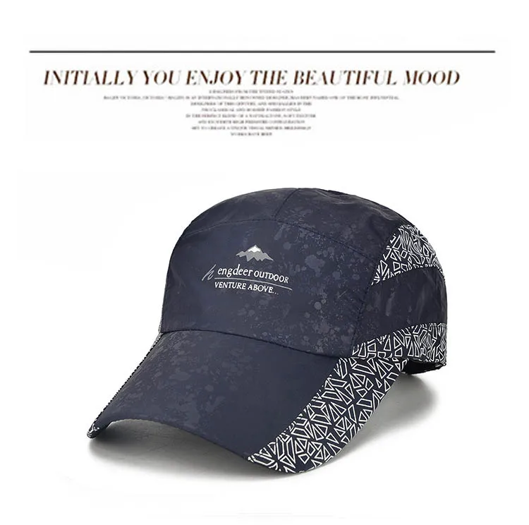 

2019 New Summer Quick Dry Mesh Baseball Hat Print Letter Baseball Ball Cap Adjustable Fishing Men's Cap Cotton Workout Gorras