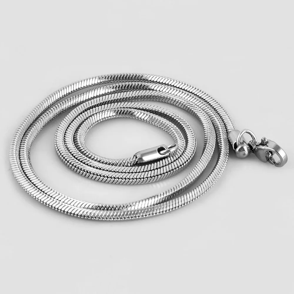 

1 piece Square Snake Chain Men Women Necklace Jewelry 316 Stainless steel