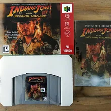 64-битные игры* Индиана Джонс и адская машина PAL версии(коробка+ руководство+ картридж