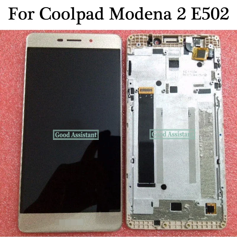 

IN Stock 100% Tested lcd High Quality For Coolpad Modena 2 E502 Lcd Screen Display + Touch Panel Digitizer Glass With Frame