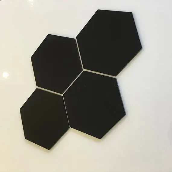 

Black Gloss Acrylic Hexagon Crafting Mosaic