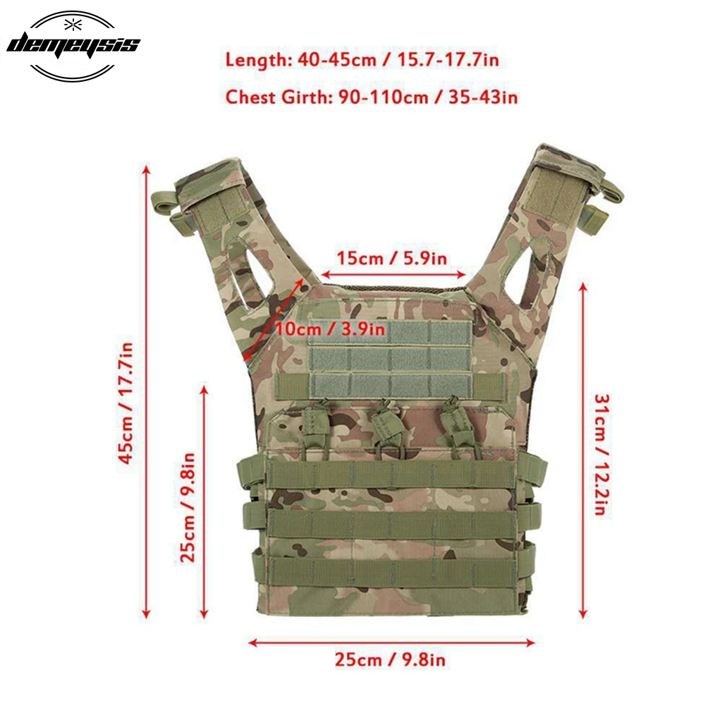 Molle Военная Стрельба Жилет защитная пластина Перевозчик тактический жилет для наружного охоты страйкбол Пейнтбол жилет жилеты