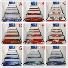 20x70 см Рождественское украшение 5 шт./компл. шаговый коврик нескользящий коралловый флисовый стойкий ковер для лестницы коралловый флис Рождественский коврик#25