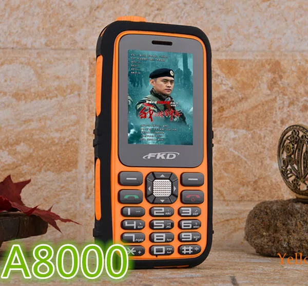 Real 5400mAh Battery Power Bank unlocked cell phone shockproof rugged mobile phone cheap gsm Telephones Russian Keyboard A8000