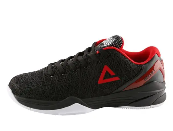 Пик MATTHEW DELLAVEDOVA же противоскользящие баскетбольные кроссовки культура спортивная обувь Delly 1 Баскетбольная обувь для мужчин - Цвет: Black and Red