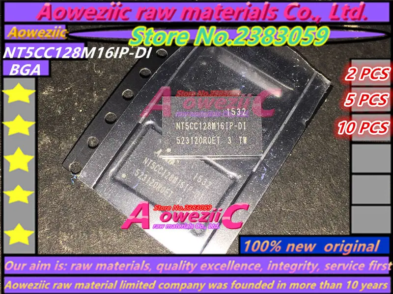 Aoweziic 100% Новый оригинальный NT5CC128M16IP DI BGA 4G чип памяти DI|chip|chip bgachip memory |