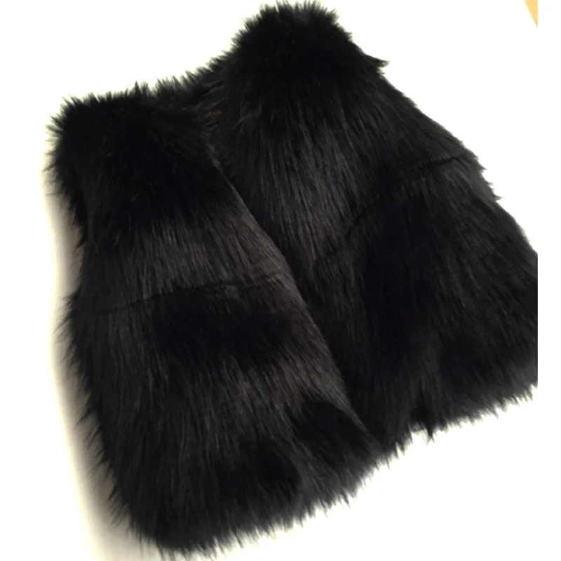 

2018 imitation fox fur children's vest jacket spring and autumn new thick warm imitation fur Outerwear & Coats waistcoat FPC-256