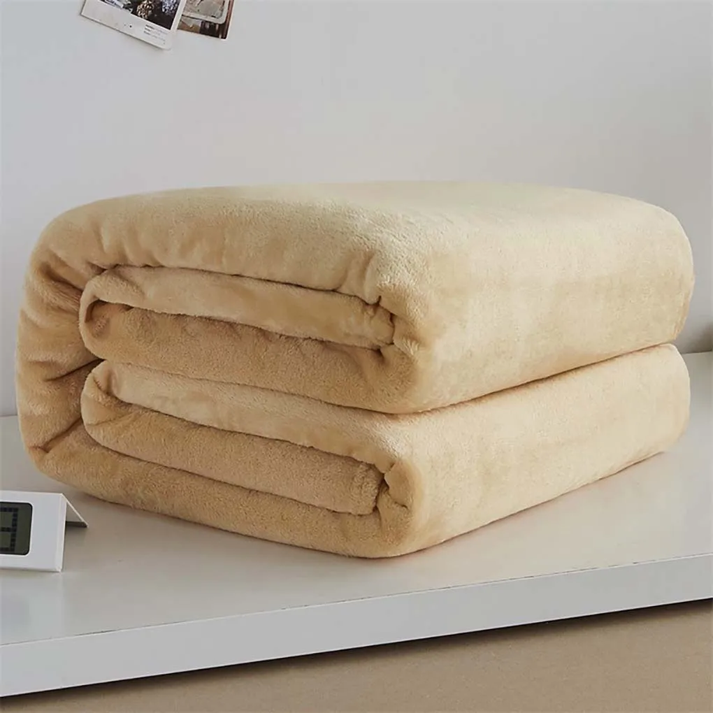 

Hot Home textile flannel Blanket pink super warm soft blankets throw on Sofa/Bed/Plane Travel patchwork solid Bedspread Blankets