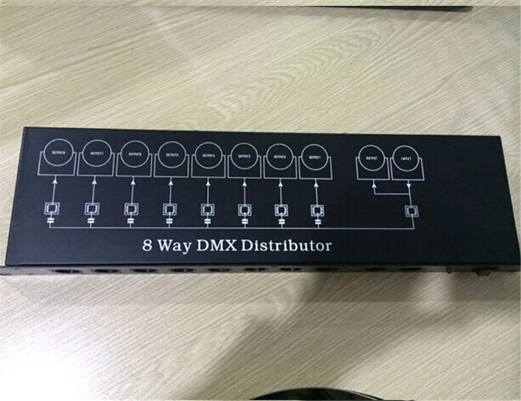 Бесплатная доставка Лучшее качество 8CH DMX сплиттер DMX512 светильник сценический s