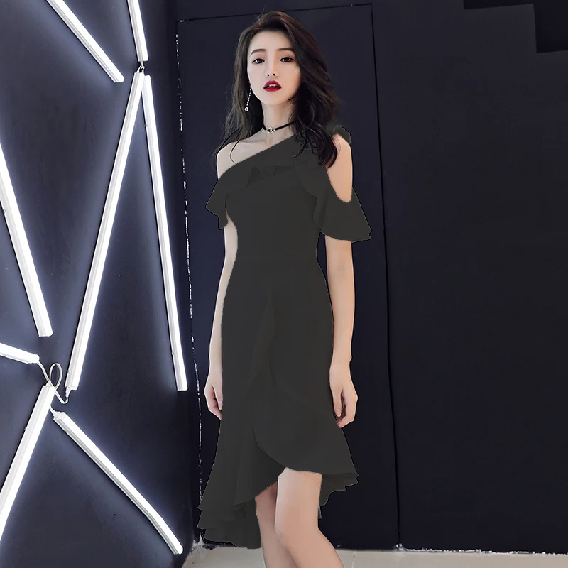黑色鱼尾裙