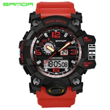 SANDA Fashion Women Sports Watches Waterproof Ladies Girl LED Digital Watch Swim Hand Clock Montre Femme relogio feminino 2017