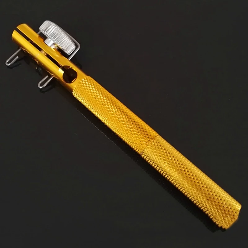 

Aluminum Alloy Fishing Hook Tier Double-headed Needle Knots Tie Fishing Line Knotter Fishhook Tie Device Practical Fishing 2019