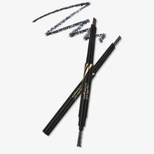 QIAOYAN brand Best sellers stereoscopic triangle Double head contain Eyebrow brush automatic rotate Eyebrow pencil Lasting