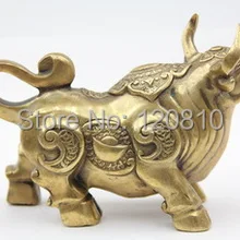 Драгоценные Artware Корова Статуя Восточный Бронза Медь Продовольственный Коллекция Украшения T002