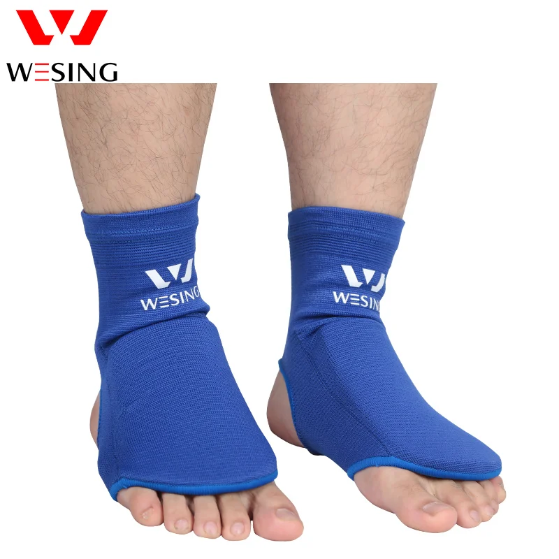 Kopen Wesing 100% katoen wreef guard sanda boksen taekwondo muay thai karate shin en wreef guard 1502B1