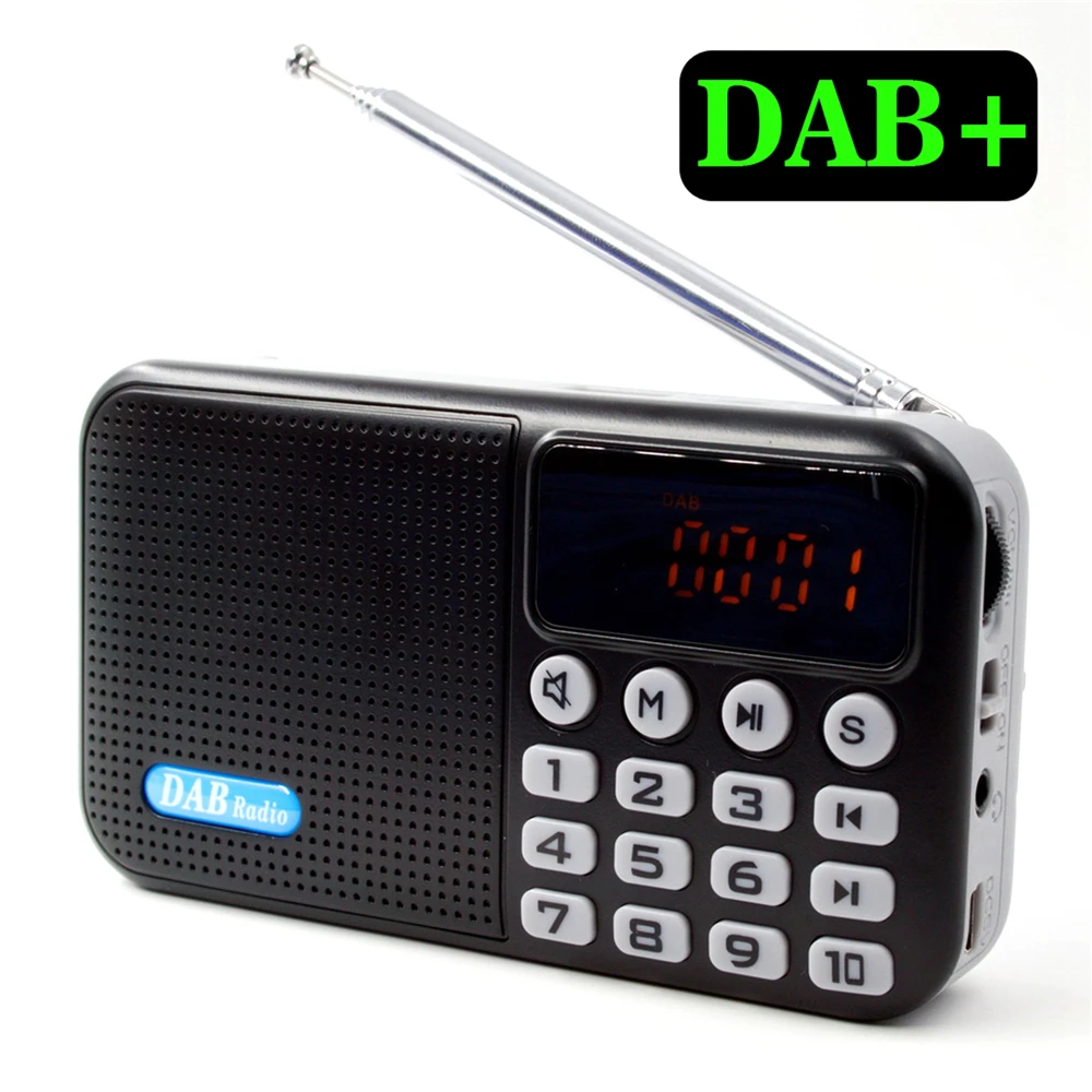 

Multi-function Portable FM DAB + Digital Radio Receiver Bluetooth Speaker MP3 WMA Music Player Support U-disk & TF Card