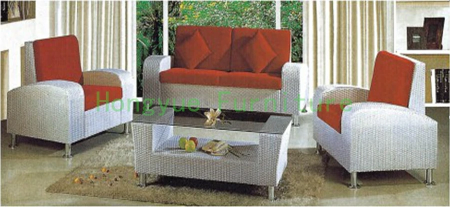 Living room wicker sofa set furniture Rattan sofa furniture