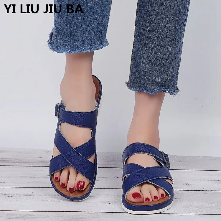 

summer women Slippers women casual Outside Slip On slippers shoes women Gladiator flats Flip Flops sandal Women shoes mujer *222