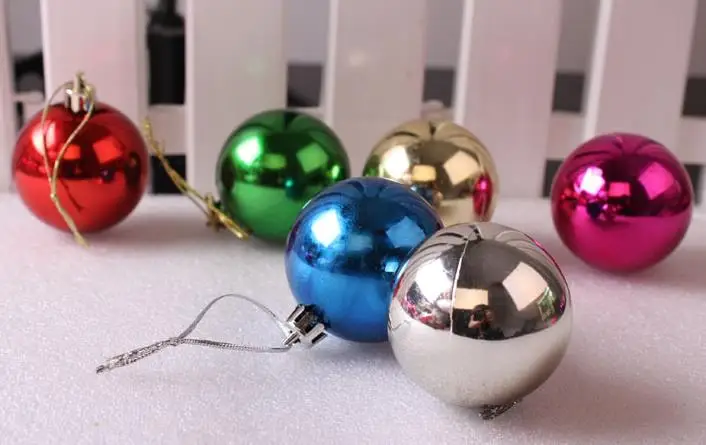 Adornos de bolas de árbol de Navidad con cuerdas árbol de Navidad colgante fiesta ornamento decoración de Navidad 30mm suministros de fiesta Adornos de bolas de árbol de Navidad con cuerdas árbol de Navidad colgante fiesta ornamento decoración de Navidad 30mm suministros de fiesta