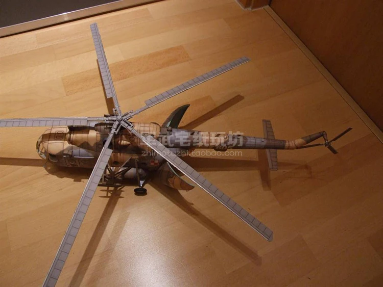 1:33 Польша Mi-17 транспортный вертолет 3D бумажная модель ручной работы DIY бумажное ремесло