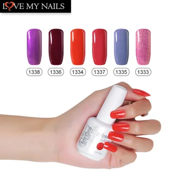 

Arte Clavo Wine Red Gel Polish UV Soak Off Need Top Coat Wine Red Color UV Varnish Nail Art Design Gel Nail Polish