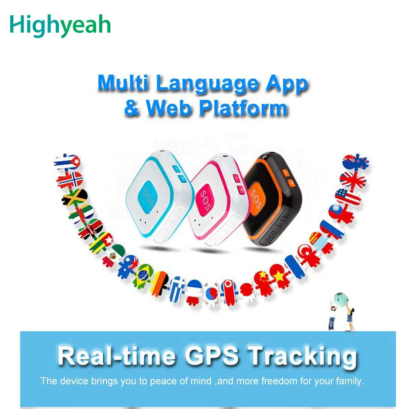 

Mini Personal Kids Child GSM GPRS GPS Tracker RF-V28 SOS Button Alarm Mirco Portable Free APP Web Tracking GPS Locator Pendant