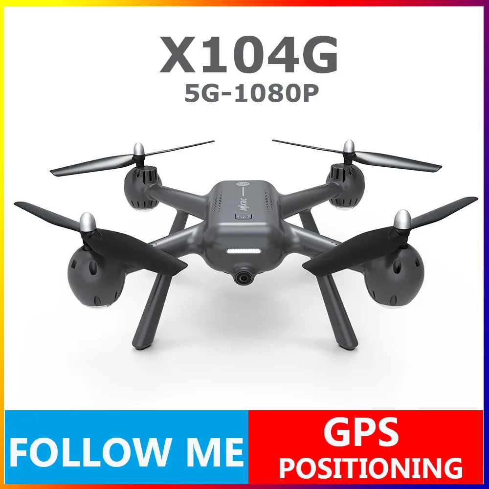 

MJX X104G Drone GPS RC Drones with 5G Camera HD 1080P/5MP Mini Drone Remote Control Quadcopter VS F11 Drone 4K