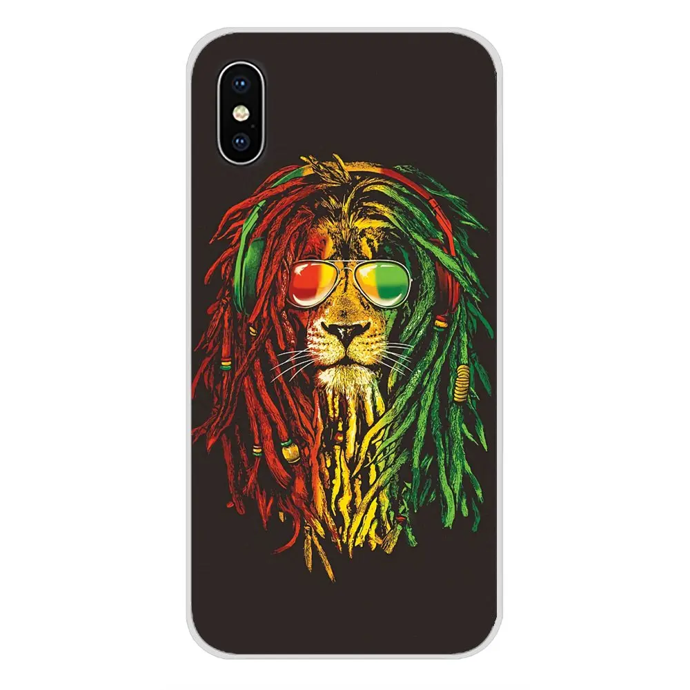 Мягкая прозрачная сумка для Huawei Mate Honor 4C 5C 5X 6X 7 7A 7C 8 9 10 8C 8X 20 Lite Pro Bob Marleys Lion Rasta
