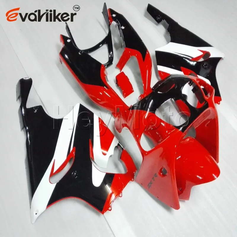 Пользовательские мотоцикла обтекатель для ZX7R 1996 1997 1998 1999 2000 2001 2002 2003 заказа+ черного и белого цвета из АБС-пластика мотор панели