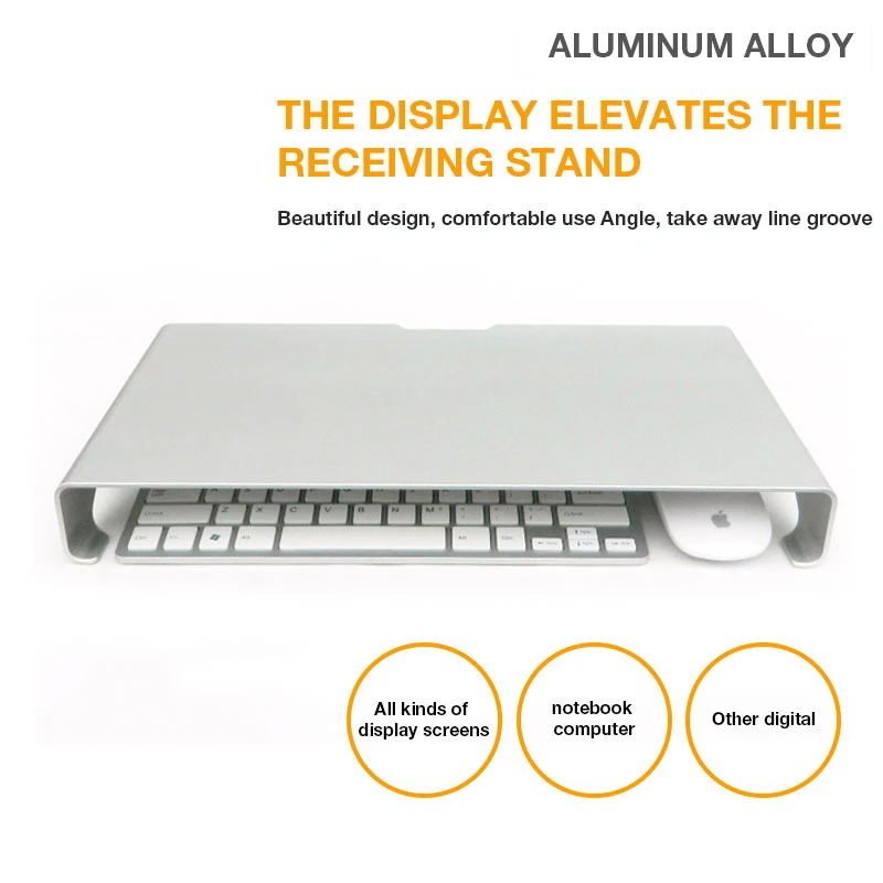 دفتر حامل الألومنيوم حامل الكمبيوتر المحمول حامل الكمبيوتر رصد التلفزيون الوقوف الفضاء شريط عدم الانزلاق مكتب الناهض كبير حجم
