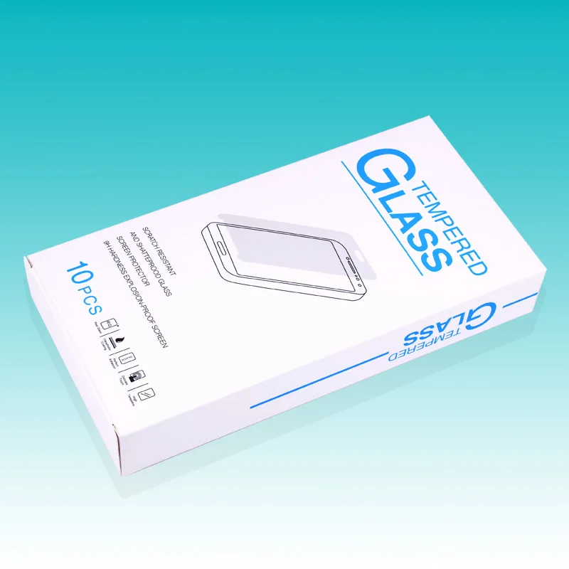 new style For Glass screen protector packaging box for iphone5 6 7 for