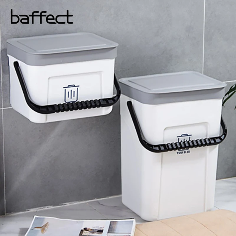 30cm Hanging Garbage Bin Plastic Bathroom Trash Cans Recycling